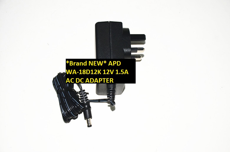 *Brand NEW* 12V 1.5A APD WA-18D12K AC DC ADAPTER POWER SUPPLY - Click Image to Close